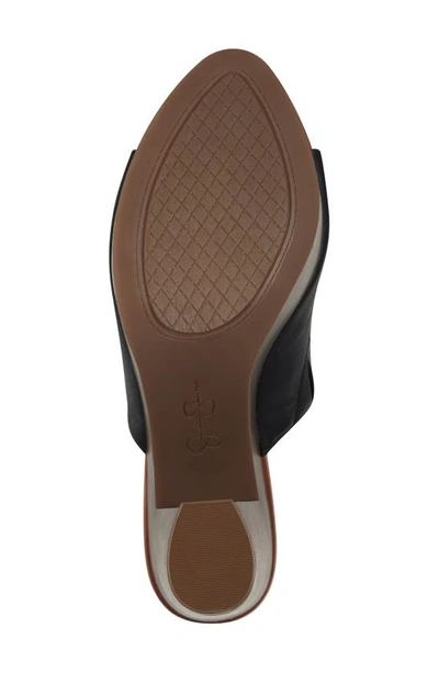 Shop Jessica Simpson Shelbie Platform Slide Sandal In Black Leather