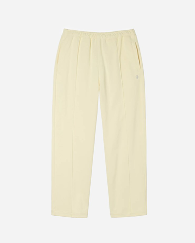 Shop Stussy Poly Track Pant In Yellow