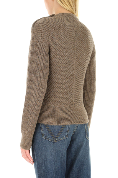 Bottega Veneta Mud Alpaca Sweater Brown Donna S | ModeSens
