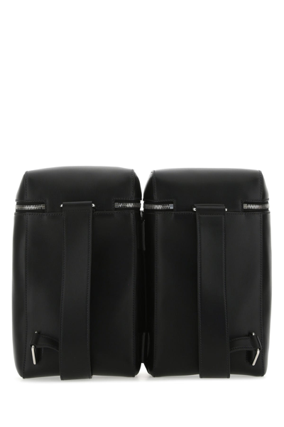 Prada Black Leather Backpack Black Uomo Tu | ModeSens