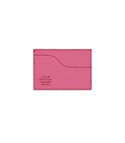 Shop Atp Atelier Vinci Hot Pink Leather Card Holder