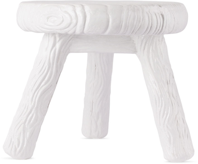 Seletti White Studio Job Edition Milk Stool In White