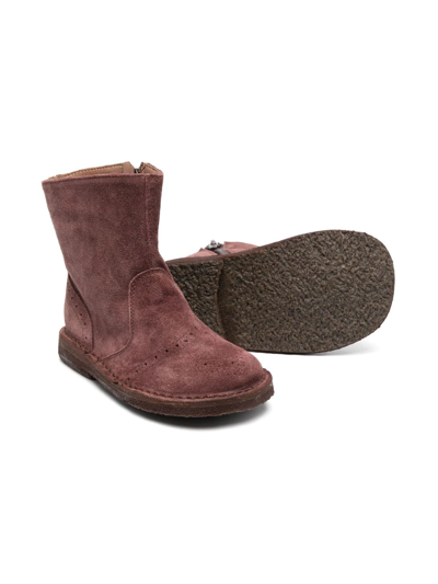 Pèpè Dylan Ankle Boots In Red