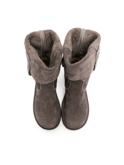 Pèpè Haley Suede Boots In Grey
