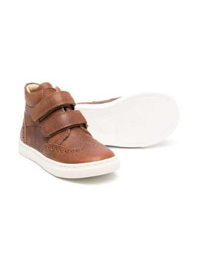 Shop Pèpè Paul High-top Sneakers In Brown