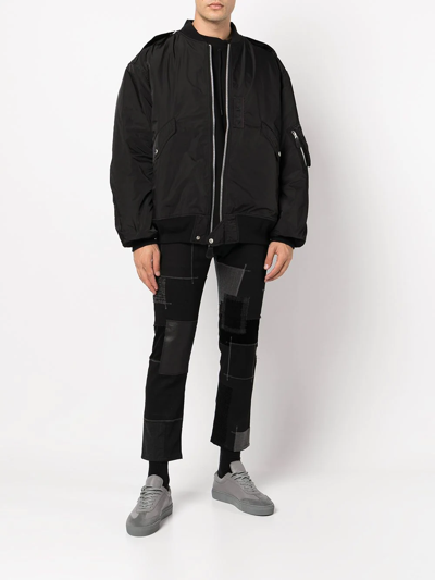 Junya Watanabe Zip-up Bomber Jacket In Black