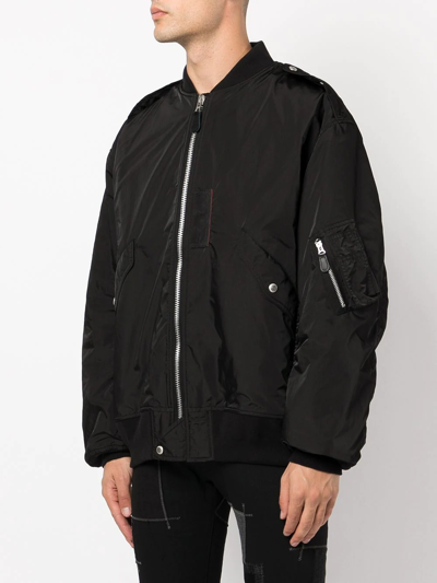 Junya Watanabe Zip-up Bomber Jacket In Black