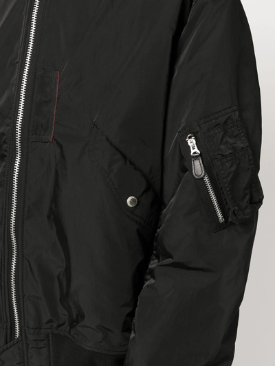 Junya Watanabe Zip-up Bomber Jacket In Black