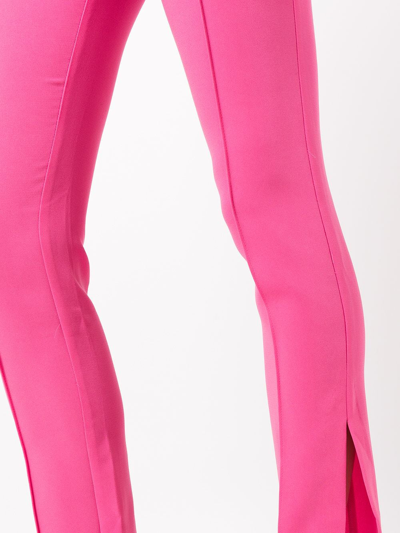 Shop Cinq À Sept Brianne Slim-fit Trousers In Pink