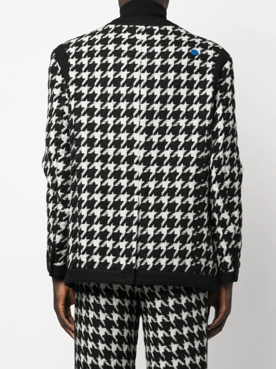 千鸟格纹粗花呢夹克
