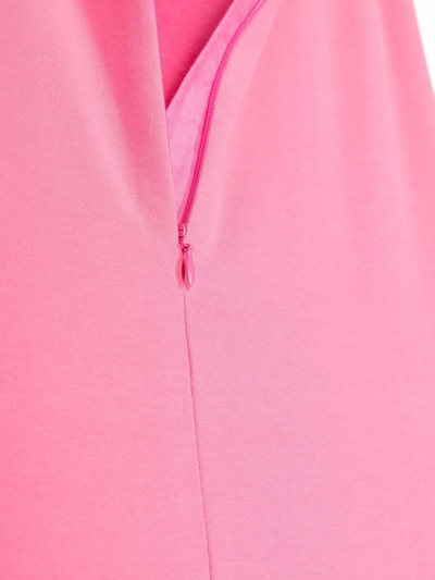 Shop Dolce & Gabbana Logo-plaque Sleeveless Dress In Pink