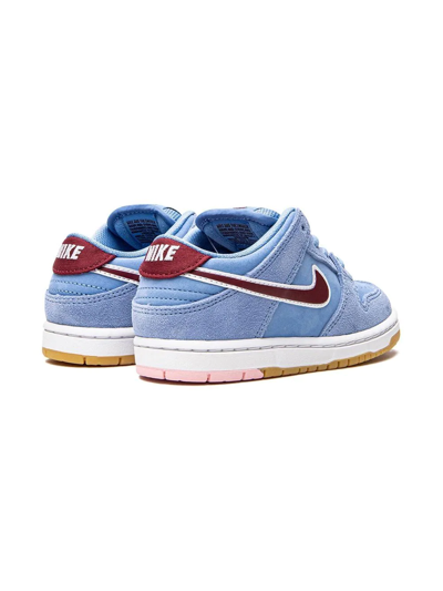 Nike Dunk Low Pro Sb Sneakers In Valor Blue/team Maroon