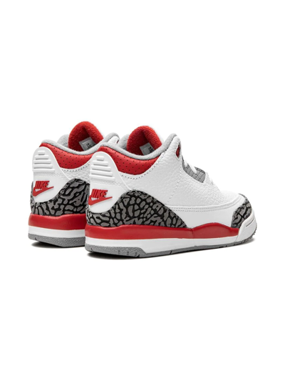 Shop Jordan Air  3 Retro "fire Red" Sneakers In White