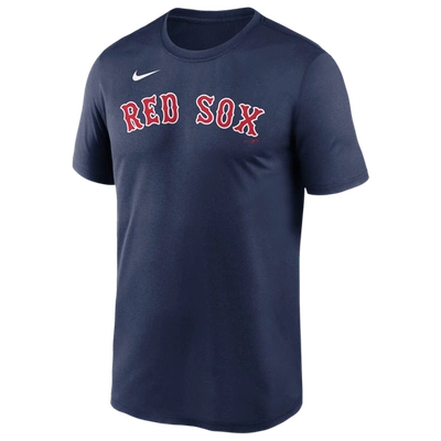 Shop Nike Mens  Red Sox Wordmark Legend T-shirt In Navy/navy