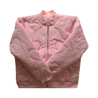 Pre-owned Nike Kids'  X Nocta Certified Lover Boy Bomber Jacket (friends & Family) 'pink'