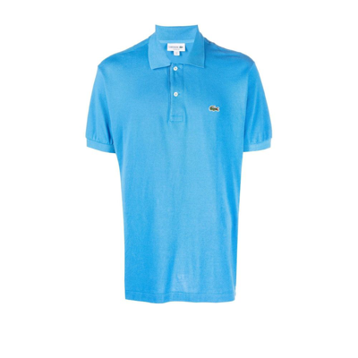 Shop Lacoste Blue Golf Cotton Polo Shirt In 4xa - Blue