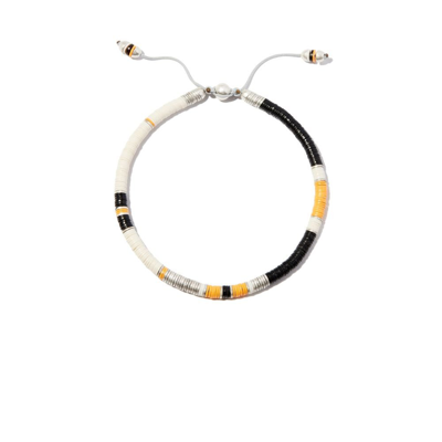 M Cohen Silver-tone Boho Beaded Bracelet In Silver