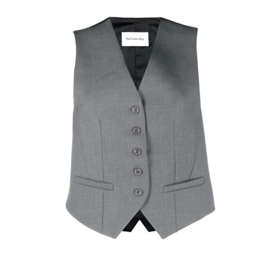 Shop The Frankie Shop Grey Gelso Waistcoat