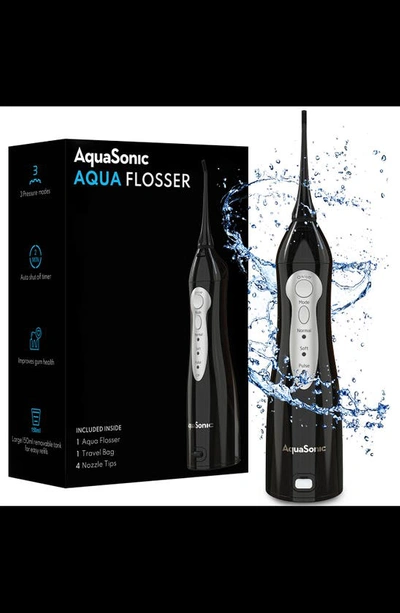 Shop Aquasonic Aqua Flosser Pro In Black