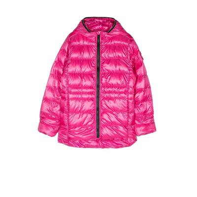 Shop Canada Goose Pink Cypress Hooded Quilted Jacket