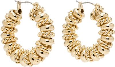 Shop Laura Lombardi Gold Serena Earrings In Brass
