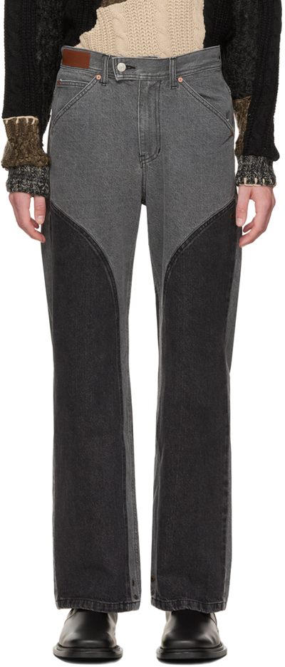 Shop Andersson Bell Black Lucas Jeans In Washed Blac