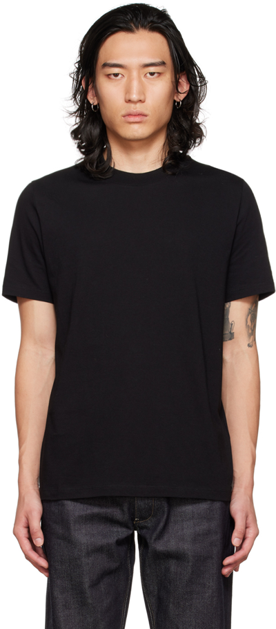 Shop Jil Sander Black Crewneck T-shirt In 001 - Black