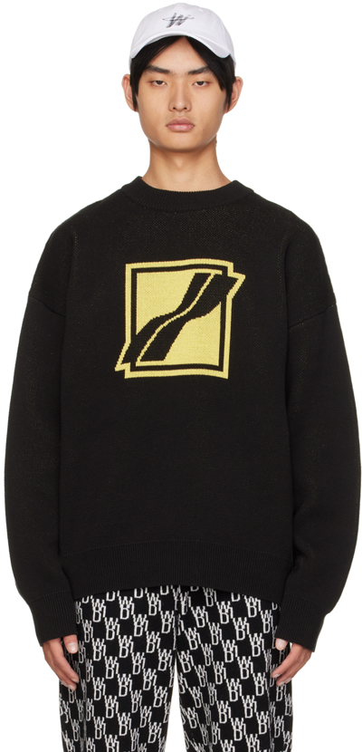 Shop We11 Done Black Crewneck Sweater