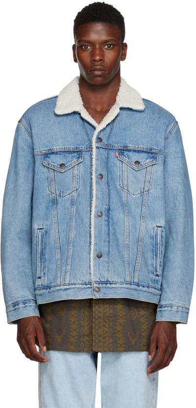 Shop Levi's Blue Trucker Denim Jacket In Z1306 Medium Indigo