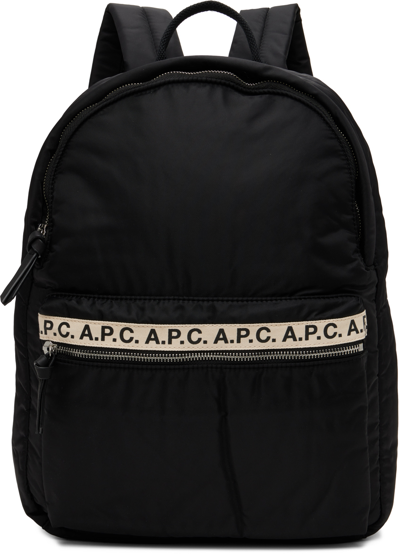 Shop Apc Black Marc Backpack In Lzz Black