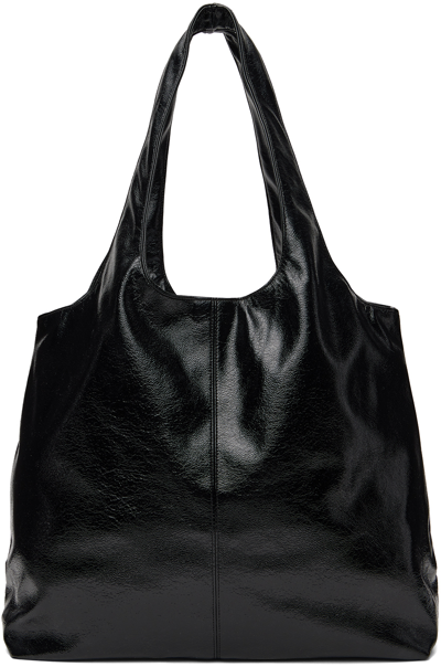 Shop Anna Sui Ssense Exclusive Black Faux-leather Tote