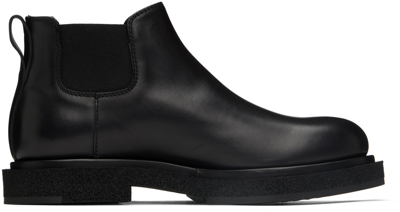 Shop Officine Creative Black Leather Chelsea Boots In Nero