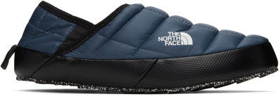 Shop The North Face Navy Thermoball Traction V Loafers In Mg7 Shady Blue/tnf B