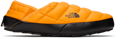 Shop The North Face Yellow Thermoball Traction V Loafers In Zu3 Summit Gold/tnf