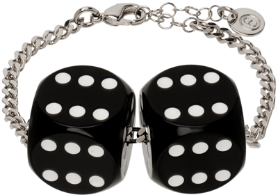 MM6 by Maison Martin Margiela Black Letter Collection Bracelet