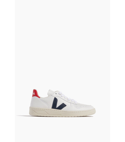 Shop Veja V-10 Sneaker In Extra White/nautico/pekin In Multi