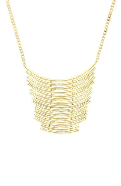Shop Olivia Welles Gold Plated Madison Abstract Necklace