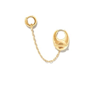 Shop Maria Black Gold-plated Sana Chain Earring