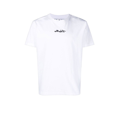 Shop Off-white - Script Logo Cotton T-shirt - Men's - Cotton In White Black