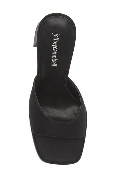 Jeffrey Campbell Ninety Platform Sandal In Black Faille