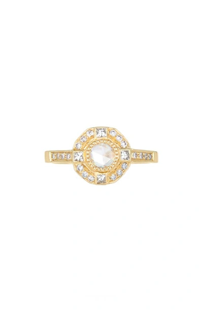 Shop Sethi Couture Moderne Diamond Ring In Yellow Gold/ Diamond