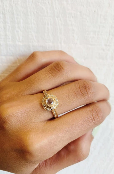Shop Sethi Couture Moderne Diamond Ring In Yellow Gold/ Diamond