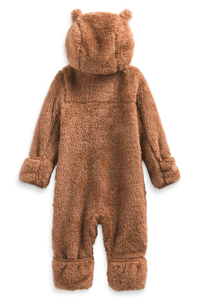 Shop The North Face Baby Bear One Piece Snowsuit In Toasted Brown
