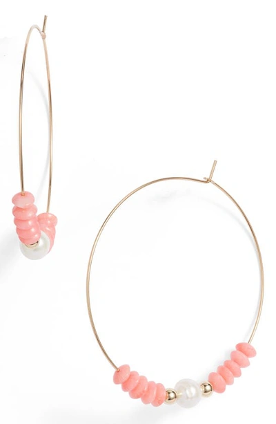 Shop Set & Stones Norah Hoop Earrings In Gold