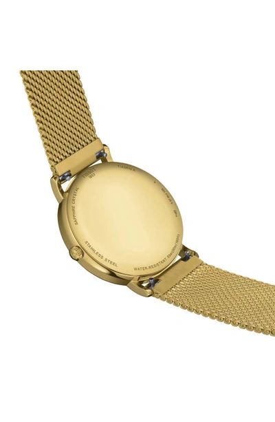 Shop Tissot Everytime Mesh Strap Watch, 40mm In Yellow Gold