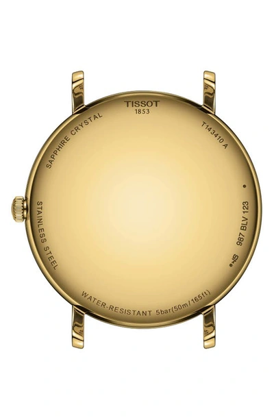 Tissot Everytime Mesh Strap Watch, 40mm In Yellow Gold