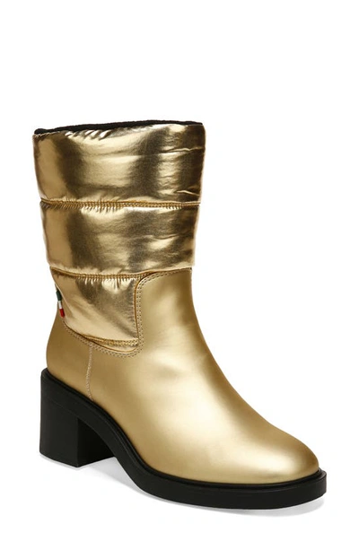 Shop Franco Sarto Snow Quilted Boot In Gold