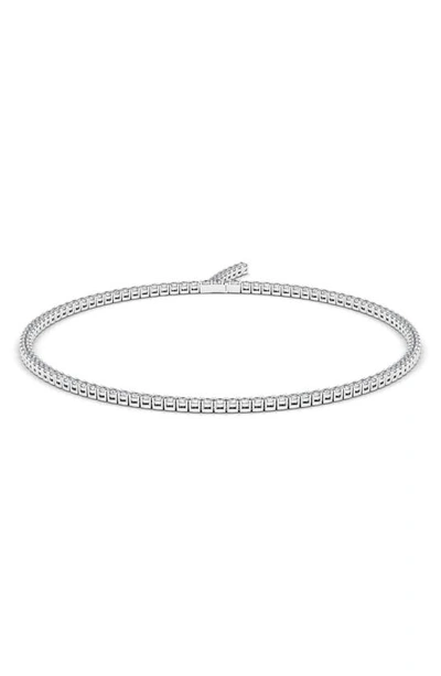 Shop Hautecarat Lab Created Diamond Tennis Necklace In 18k White Gold