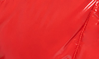 Karl Lagerfeld Women's Hooded Down Puffer Coat In Scarlet