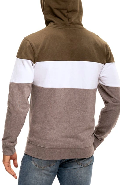 Shop Threads 4 Thought Romero Colorblock Linen Blend Hoodie In Heather Fortress/ Heather Grey